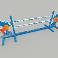 Durable Blue Horse Design Sports Hurdle For Fitness Training Workouts