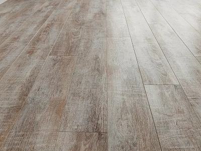 Natural Wood Grain Wooden Floor With Light To Dark Tone Textured Surface 3d model