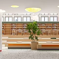 Modern Library Primary School Library 3d model
