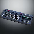 Vintage Electronic Keyboard with Classic Mechanical Design and Responsive Key Switches