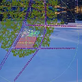 Aerial View Planning Residential Layout With High Rise Low Rise Buildings Greenery And Roads