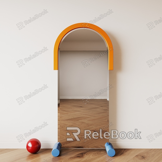 Modern mirror Memphis dopamine full-length mirror floor mirror model