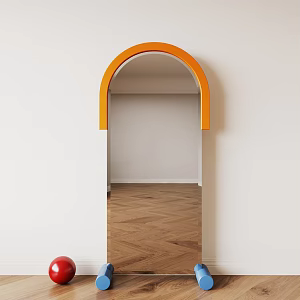 Modern mirror Memphis dopamine full-length mirror floor mirror 3d model