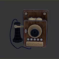 Vintage Classic Camera With Wooden Body And Brass Accent Details