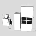 Various Kitchen Appliances Layout With Dimensions For Built In Cabinet Design