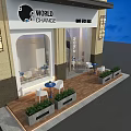 World Changer Café 555 10th Ave Beige Building With Large Windows Potted Plants Evening Sky