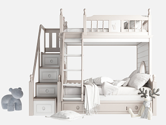 Modern Bed-and-out Children Bed-and-out 3d model