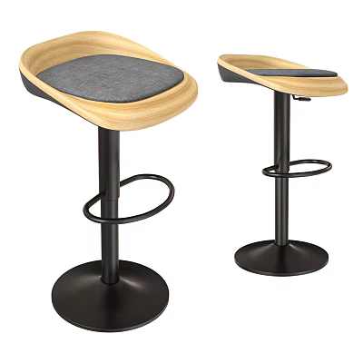 Modern Bar Chair Casual Square Sitting Bar Chair 3d model Modern Bar Chair Casual Square Sitting Bar Chair 3d model