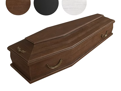 Decorative Ornament Set With Wooden Craft Multi Color Panels And Handle Details 3d model