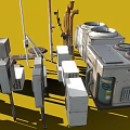 Various Air Conditioner Fan Components and Parts with Different Models and Installation Accessories