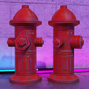 Industrial LOFT fire hydrant 3d model