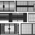 Various Modern Entrance Gate Designs With Metal Grilles And Patterns