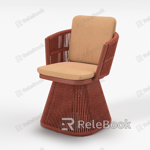 Modern Chair Outdoor Chair Rotating Chair Single Chair Courtyard Garden Chair model