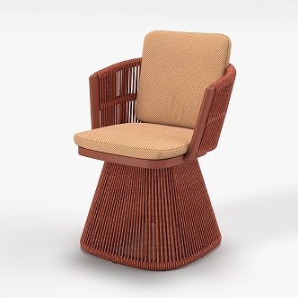 Modern Chair Outdoor Chair Rotating Chair Single Chair Courtyard Garden Chair 3d model