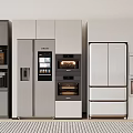 Modern refrigerator built-in refrigerator double door refrigerator single door refrigerator oven mini refrigerator 3d model
