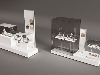 Cultural Relics Display Cabinet Display Desk 3d model