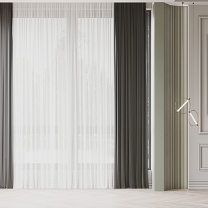 Curtain Fabric Curtain 3d model