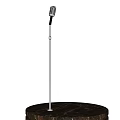 Vintage Microphone Display On Elegant Marble Tabletop In Mall Store
