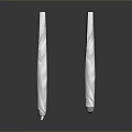 Two White Long Strip Household Supplies For Daily Home Use
