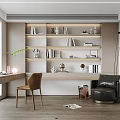 Modern study 3d model
