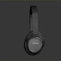 Over Ear Headphones With Black And Blue Design And Comfortable Ear Cushions