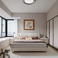 Modern Living Room Interior With TV Stand Decorations Coffee Table Area Rug And Artwork