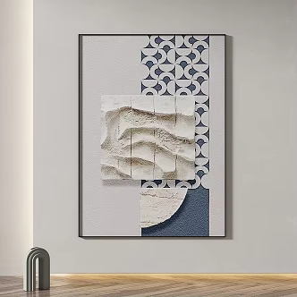 Simple three-dimensional decorative painting 3d model