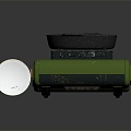 gasifier portable stove outdoor stove frying pan 3d model