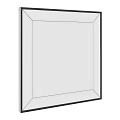 Modern Square Framed Wall Mirror with Sleek Design for Home Decor
