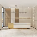 Modern Front Desk 3d model