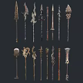 Magic Weapon Long Handle Weapon 3d model