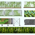 Living Plant Wall Decorative Design With Metal Frame Grid Vertical Greenery And Styles