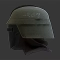 Protective Helmet With Metallic Face Guard And Cloth Top Cover Design Structure