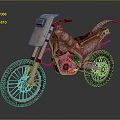 INDUSTRIAL LOFT MOTORCYCLE TWO ROAD MOTORCYCLE ROAD RACING MOTORCYCLE 3d model