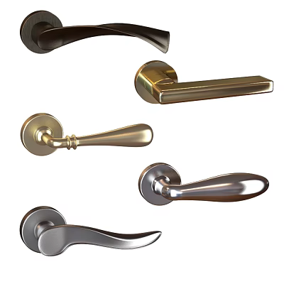 Modern Door Handle Exquisite Door Handle 3d model