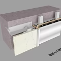 Hardware Tools for Secure Stone and Wood Panel Inside Corner Joint Installation 3d model