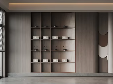 Modern Tea Cabinet Bookcase (ID:ggaeh361307)