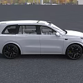 White Modern SUV With Sleek Exterior Black Wheels Panoramic Sunroof And Front Grille