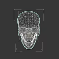 Realistic Beige Human Skull Model With Hollow Eye Sockets And Teeth