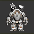 Modern Robot Mech Warrior Mech Soldier Machine Battlearm Mechanical Battlearm 3d model