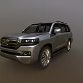 Silver Toyota Land Cruiser SUV With Modern Design And Alloy Wheels
