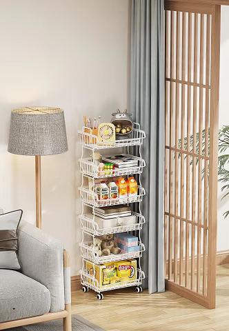 Modern Japanese Living Room Storage Fruit Basket Snack Beverage Ornaments Props 3d model