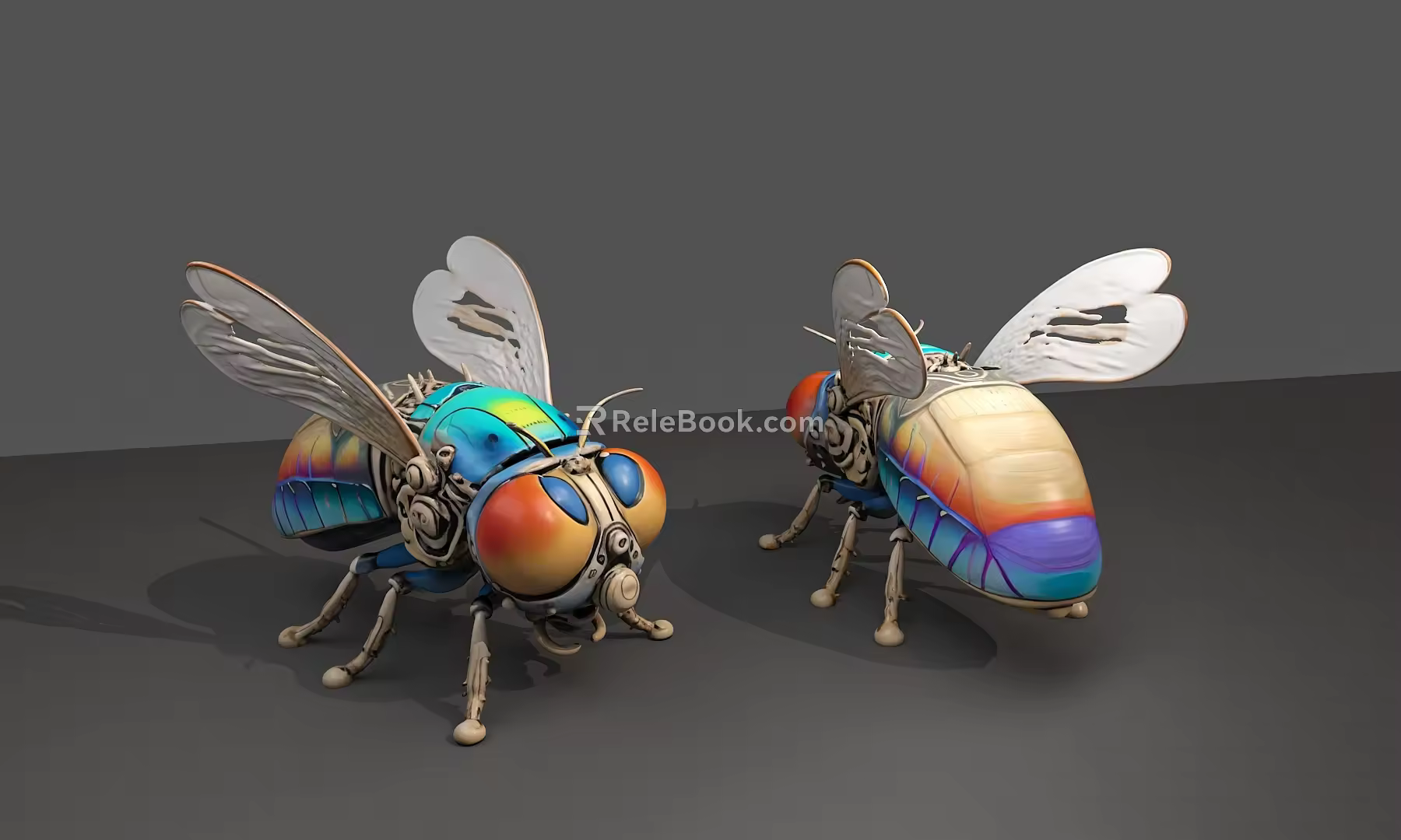 Robot fly mosquito intelligent robot animal robot 3d model