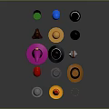 Various Colorful Hats Different Styles Including Pointed Dome Wide Brim Bowler With Decorative Details