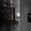 Modern Living Dining Room Interior With Wooden Slat Wall Piano Sofa And Coffee Table