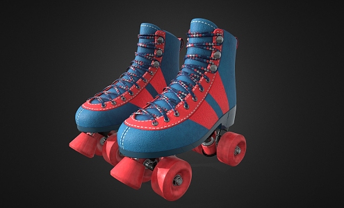 shoes roller skates 3d model