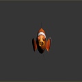 Modern Fish Clown Fish Tropical Fish Ornamental Fish 3d model