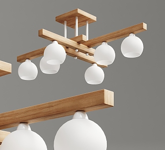 Nordic chandelier creative chandelier 3d model