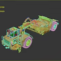Yellow Industrial Heavy Machinery Loader And Dump Truck For Construction Sites