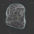 Game Movie Character Helmet Featuring Futuristic Metallic Build And Transparent Visor